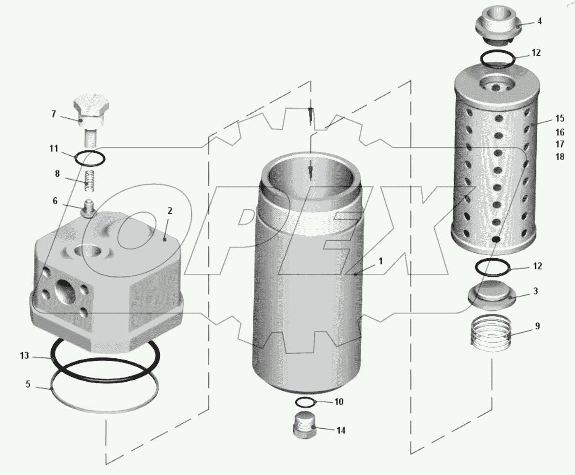  Фильтр 7555B-3442010-10