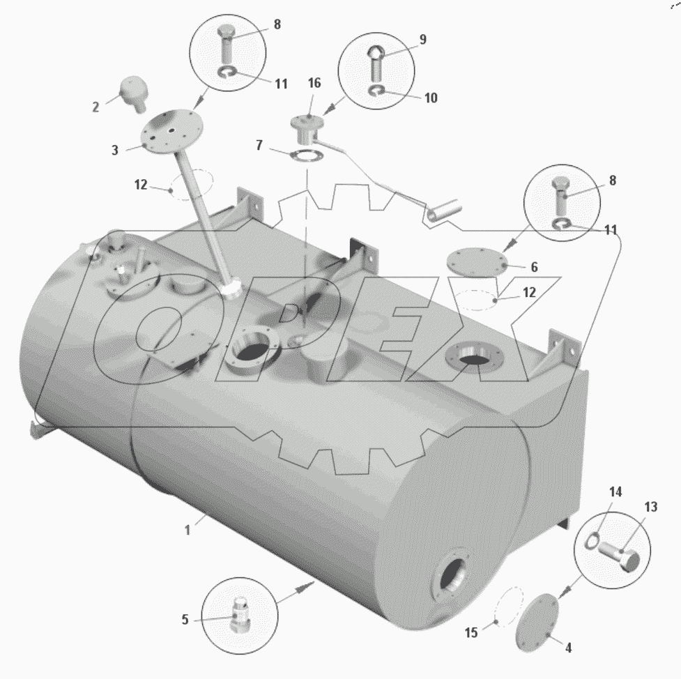  Бак топливный 7540N-1101010