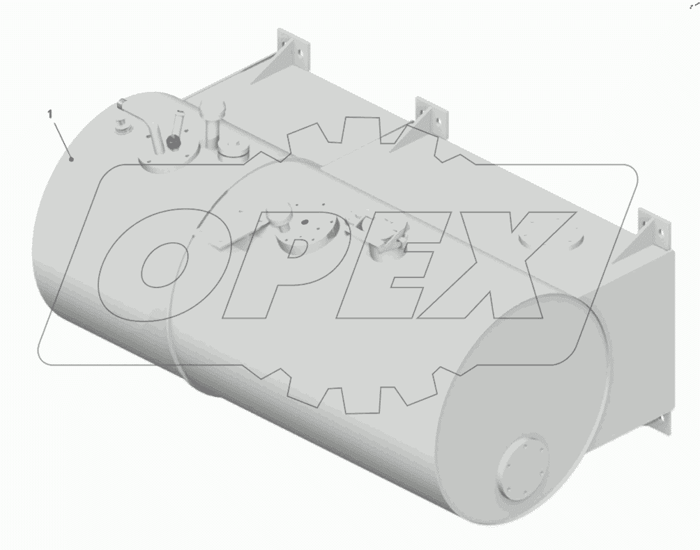  Корпус топливного бака 7540A-1101012