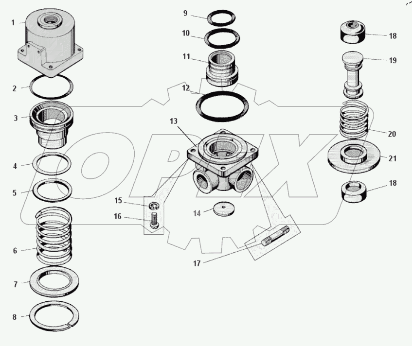  Клапан ограничения давления 100-3534010