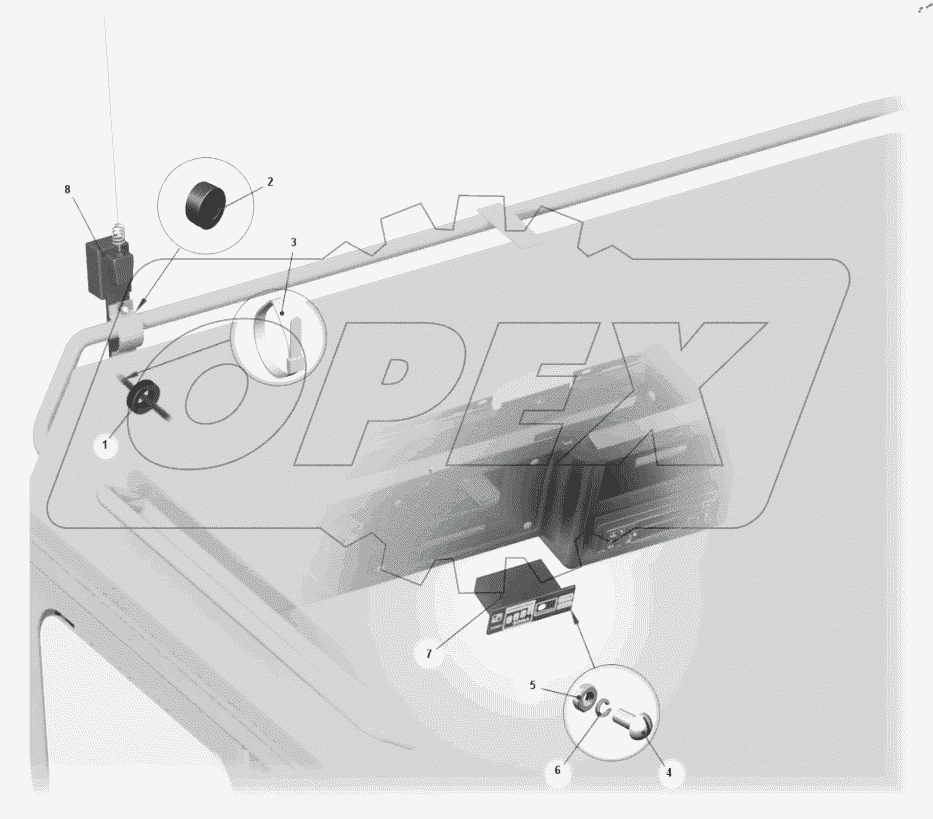  Установка сигнализатора высоковольтной линии 7547-3733001