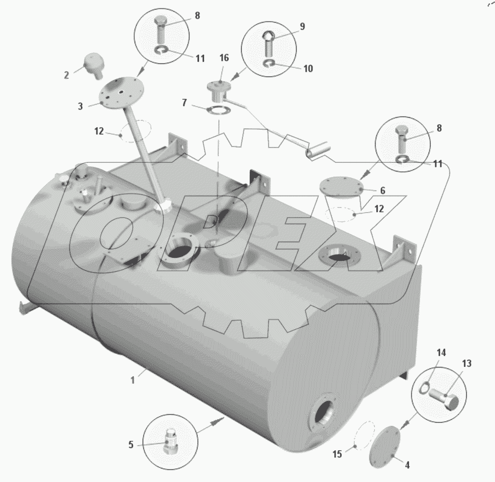  Бак топливный 7540N-1101010