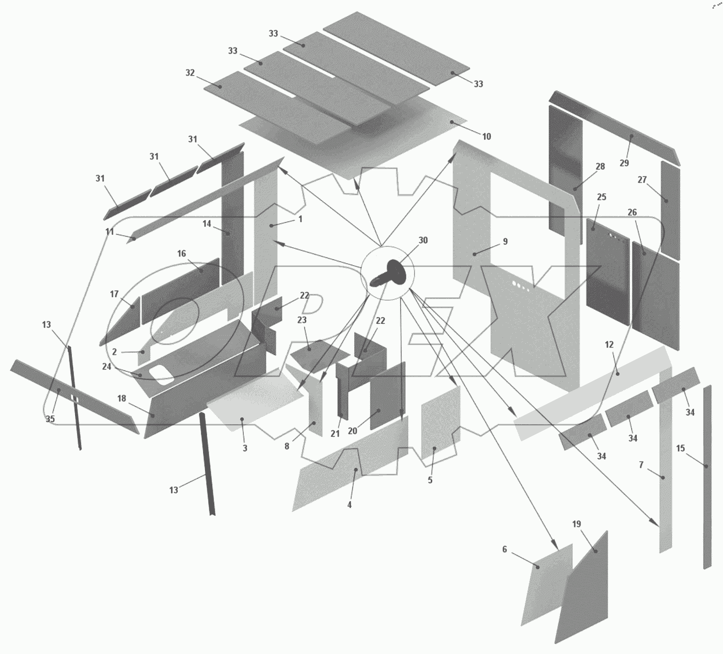  Установка термошумоизоляции 7547-5000012-10