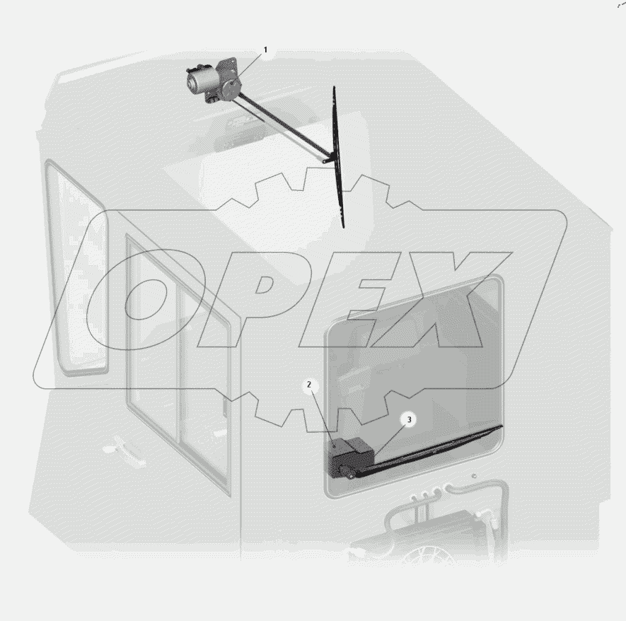  Установка стеклоочистителя 75481-5205002-50