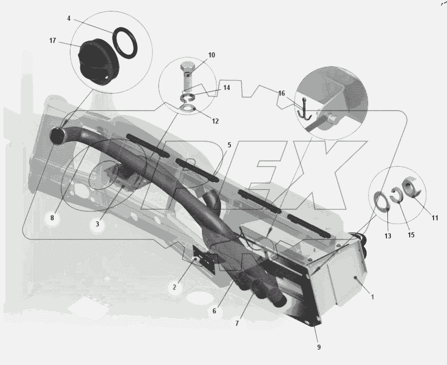  Установка отопителя кабины 75481-8100002-30