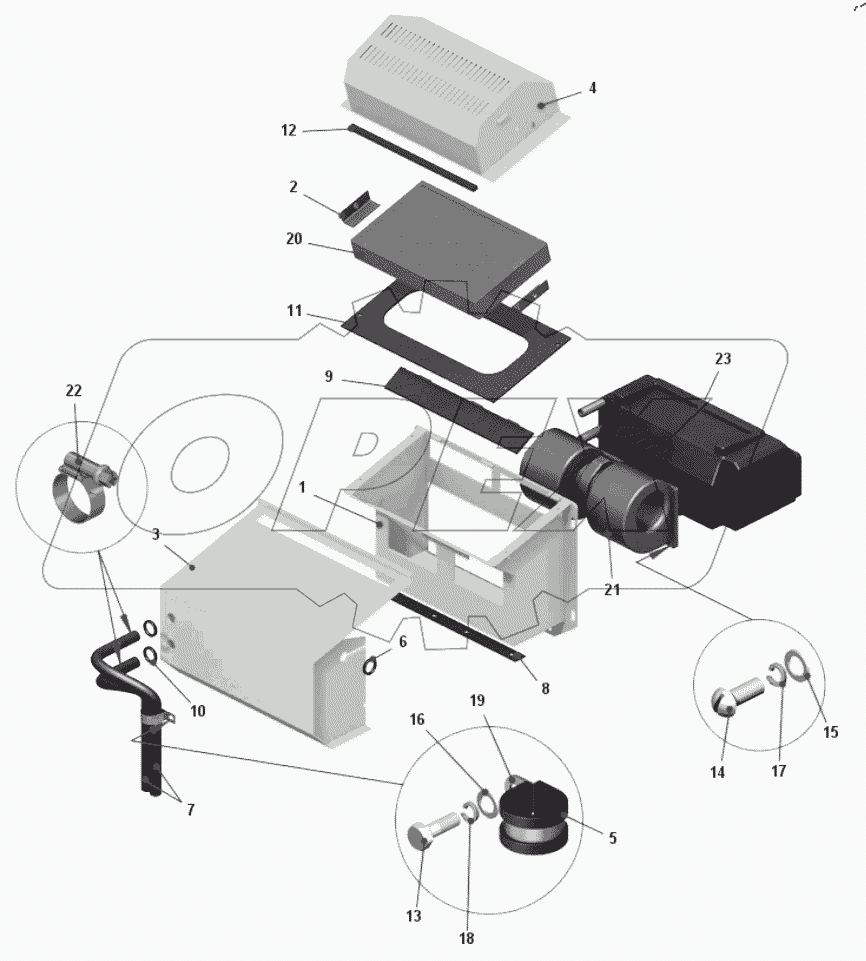  Отопитель кабины 75481-8101010-40