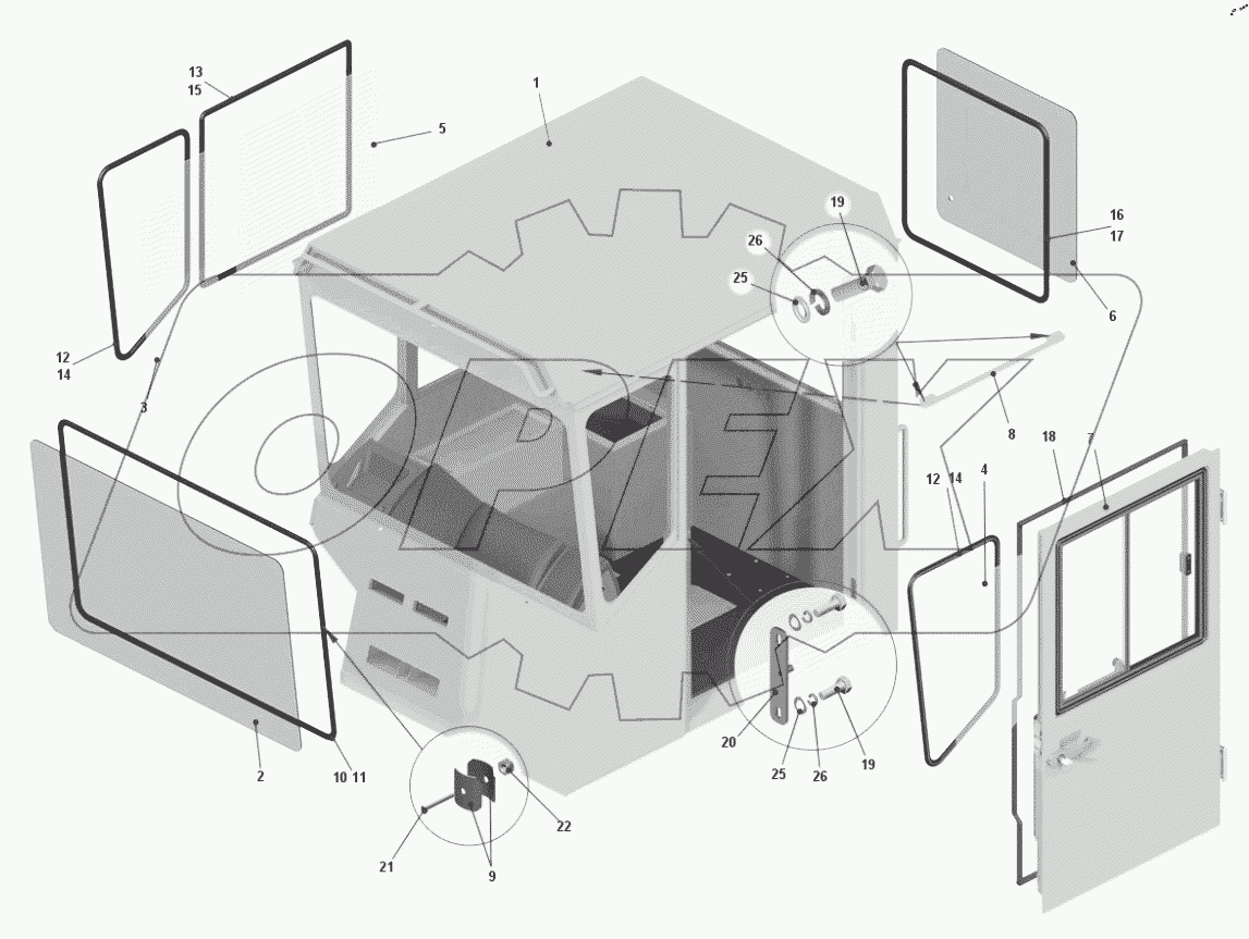  Установка дверей и стекол