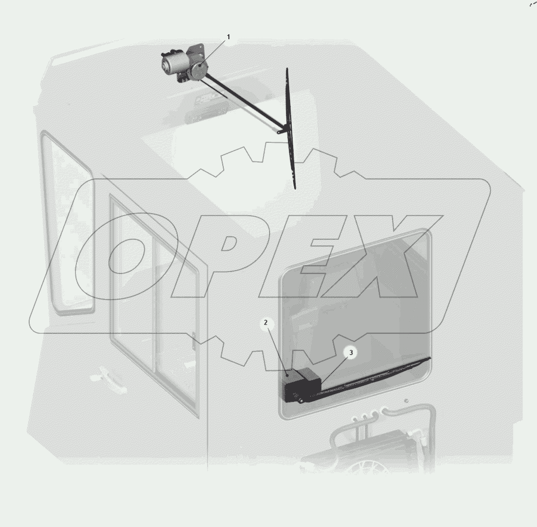  Установка стеклоочистителя 75481-5205002-50