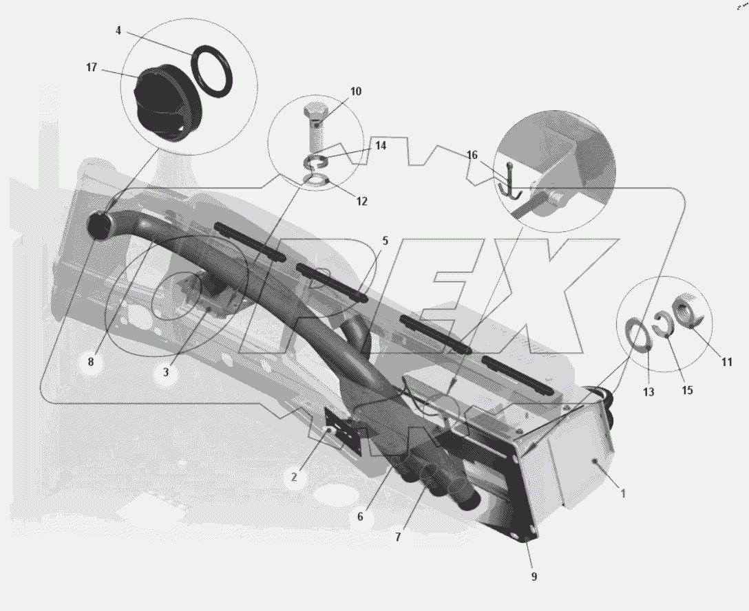  Установка отопителя кабины 75481-8100002-30