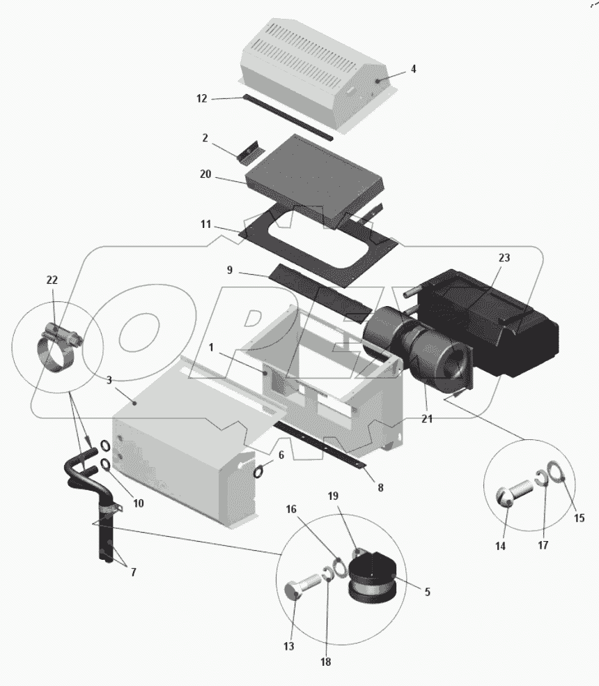  Отопитель кабины 75481-8101010-40