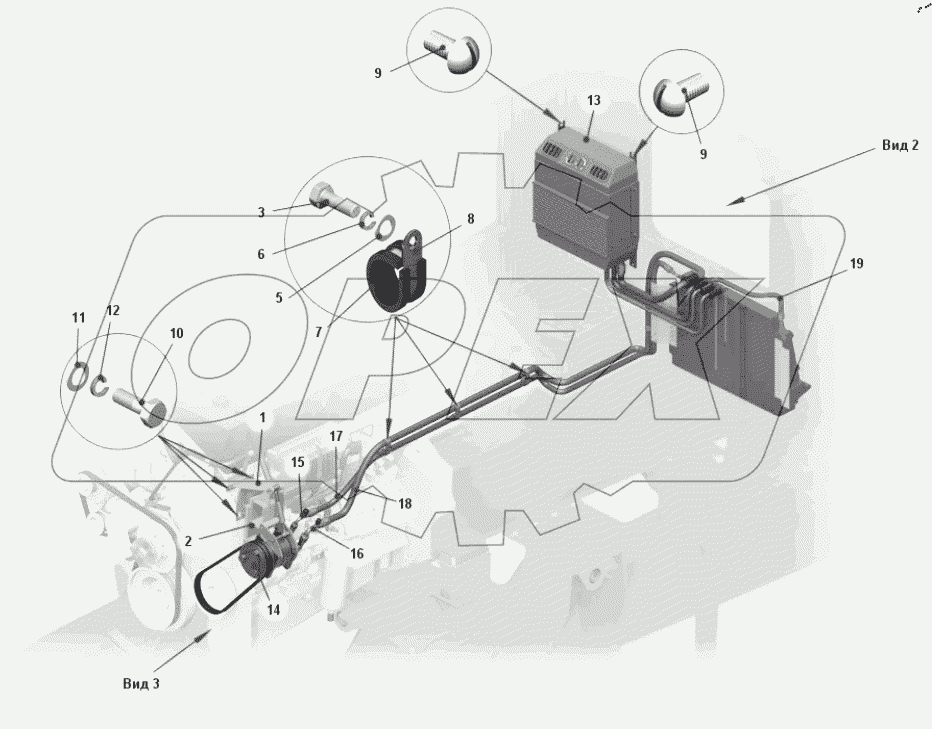  Установка кондиционера 7540K-8100006-10 Общий вид