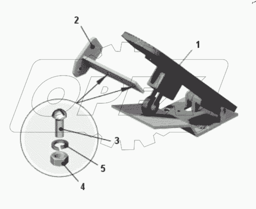  Педаль 7540K-1108010