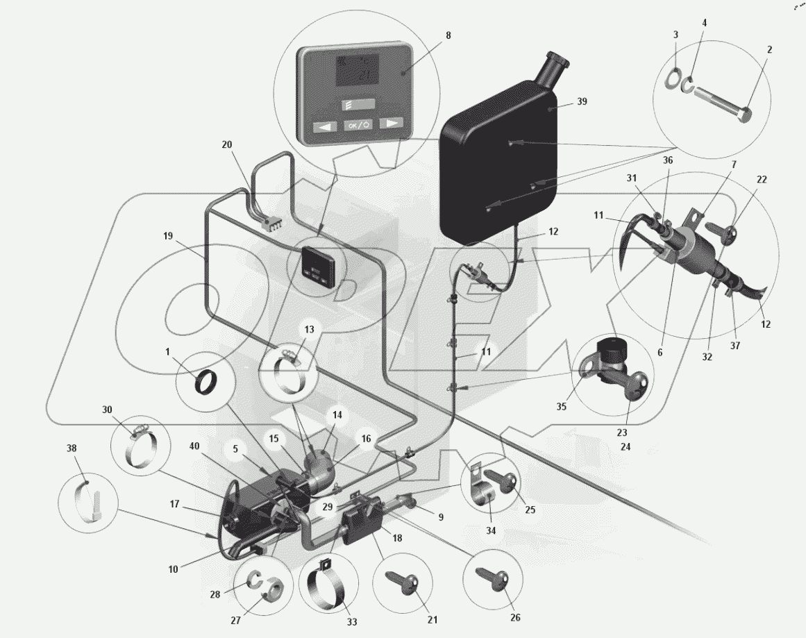  Установка отопителя независимого действия