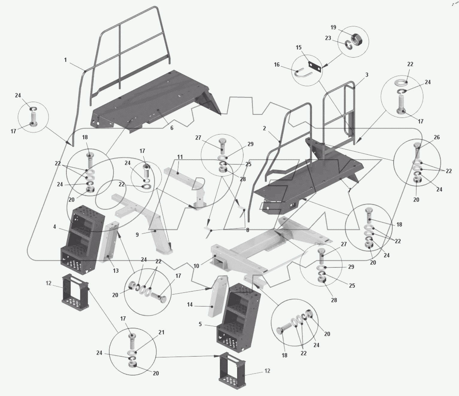  Установка оперения 7540K-8400002 Вид 2