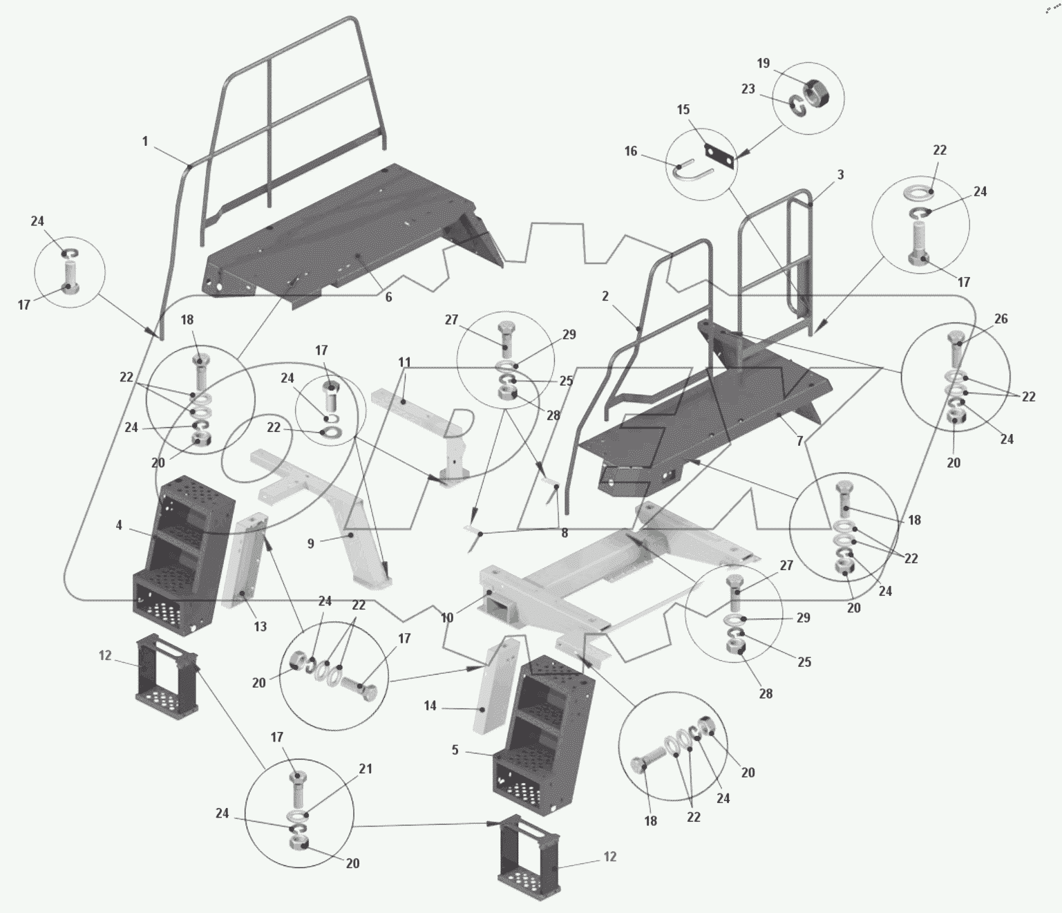  Установка оперения 7540K-8400002-10 Вид 2