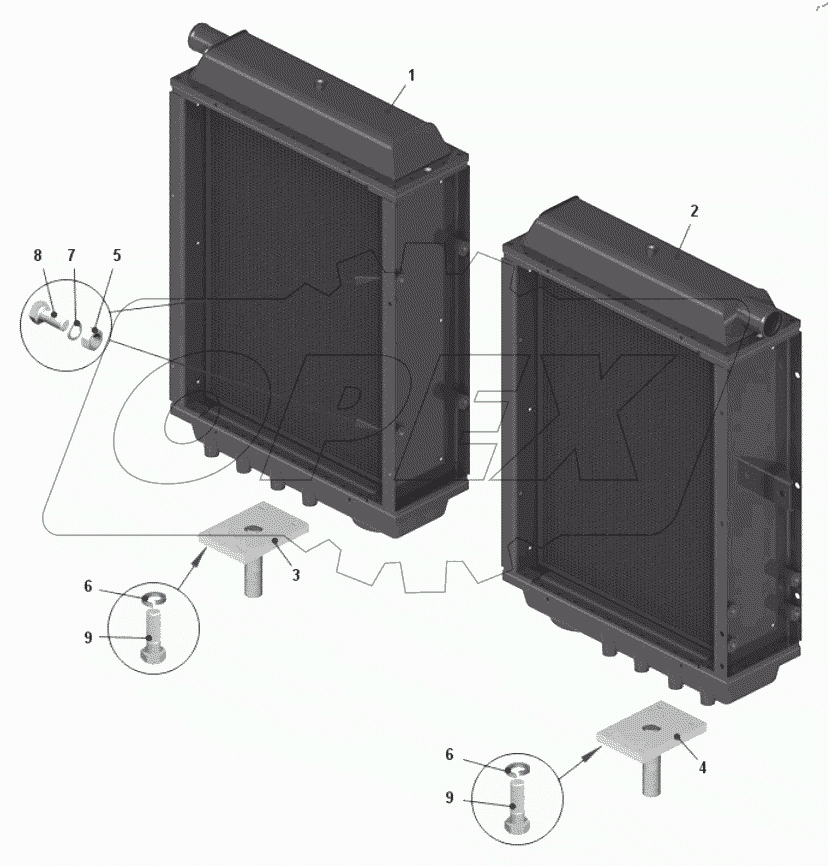  Блок радиаторов 7540K-1300008