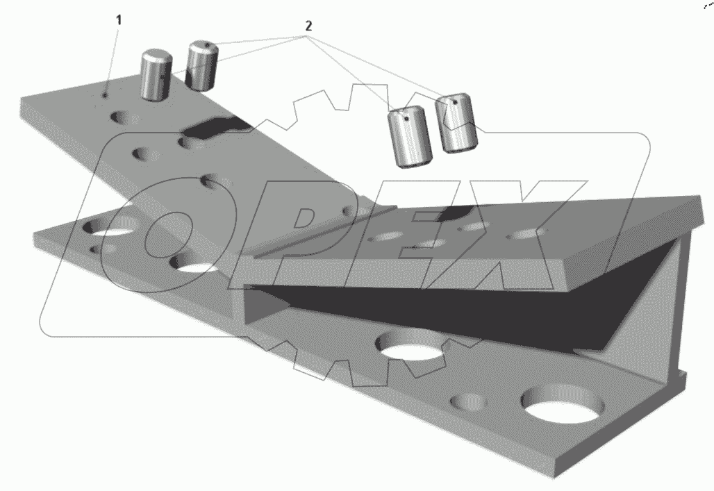  Балка передней опоры двигателя 7548-1001006