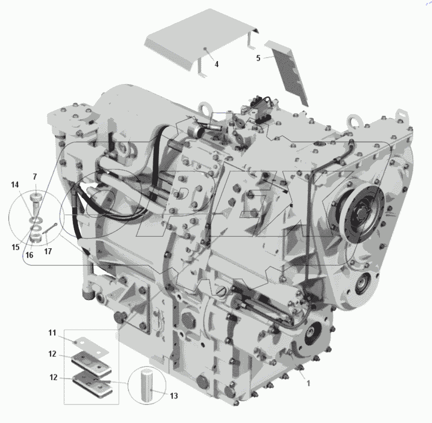  Передача гидромеханическая 7540K-1700004-10