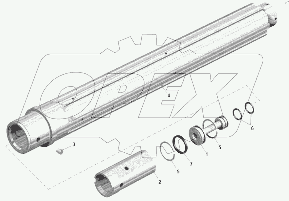  Вал реверсивный 7548-1701450-10