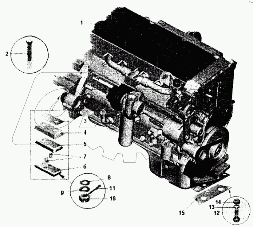  Установка двигателя;Mounting of engine