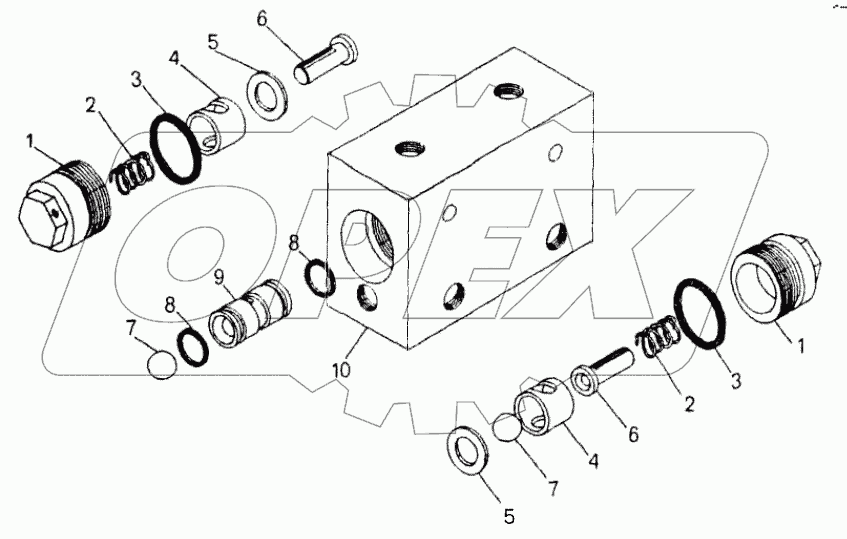  Двойной защитный клапан;Dual safety valve