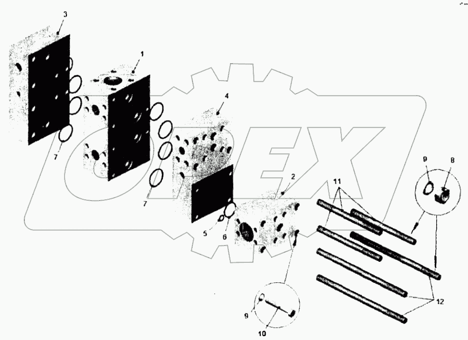  Блок корпусов;Cluster of frames