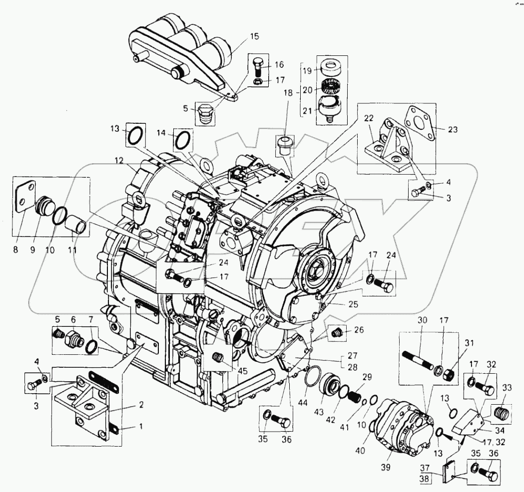  Передача гидромеханическая;Hydromechanical gear unit assembly