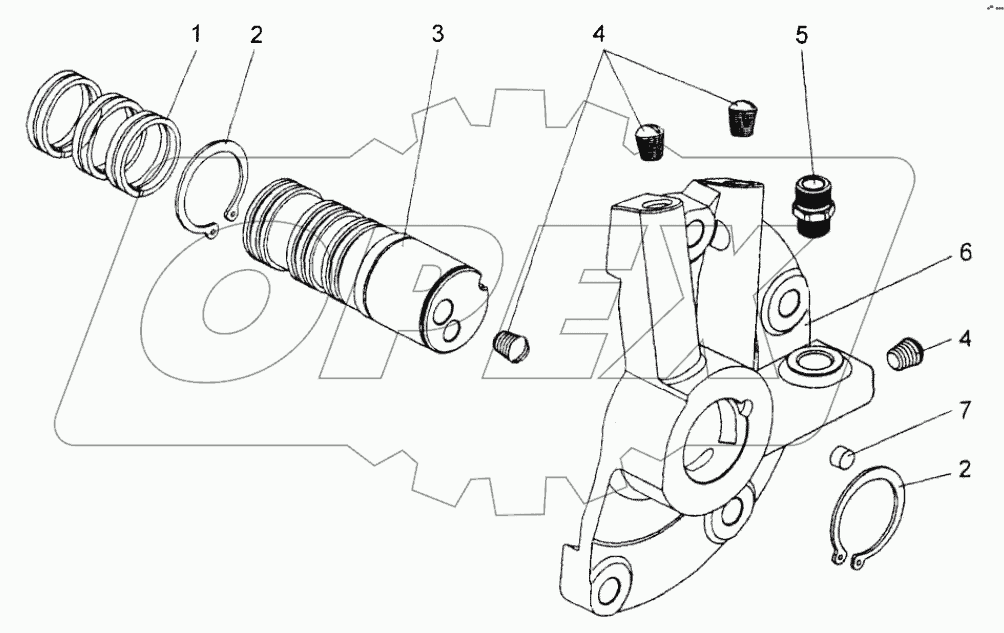  Крышка диапазонного вала;Cover of range shaft