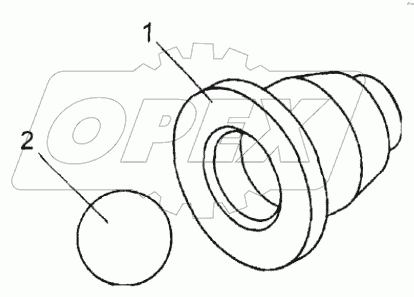  Опора пружин с шариком;Support