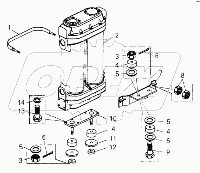  Установка теплообменников;Mounting of heat exchangers