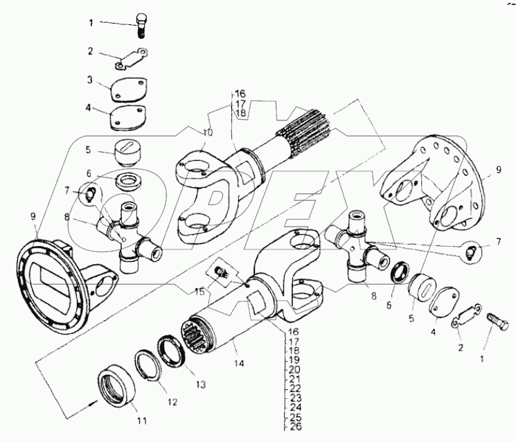  Вал карданный;Cardan shaft