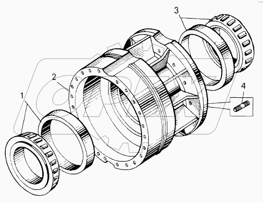  Ступица заднего колеса;Rear wheel hub