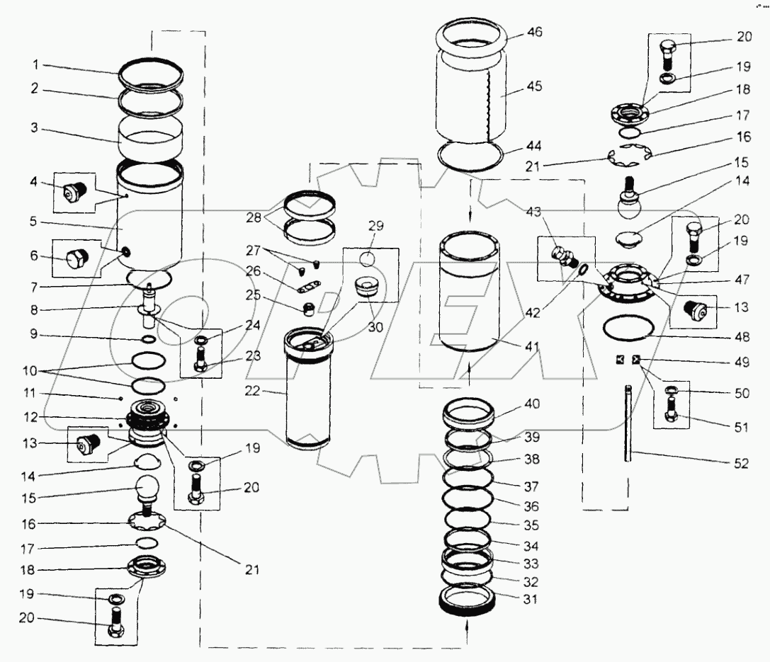  Цилиндр подвески;Suspension cylinder