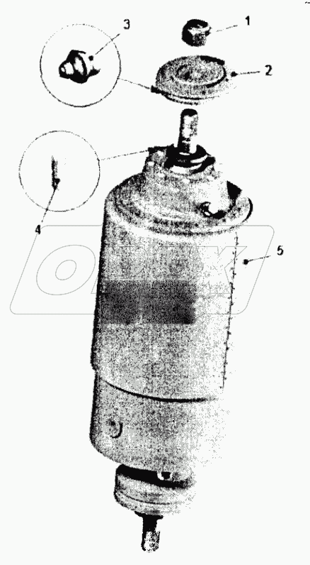  Цилиндр подвески с фланцем;Suspension cylinder