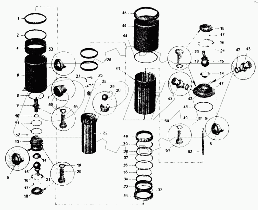  Цилиндр подвески;Suspension cylinder