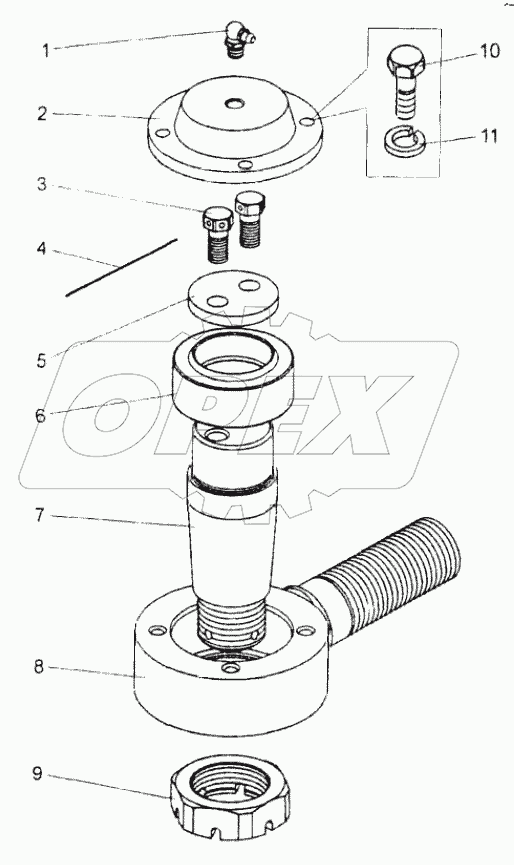  Наконечник тяги;Rod end, RH