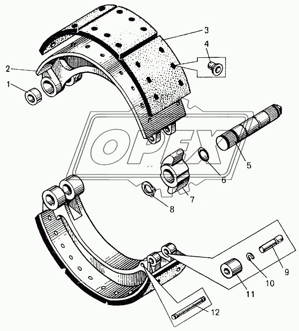 Детали колесного тормоза 1