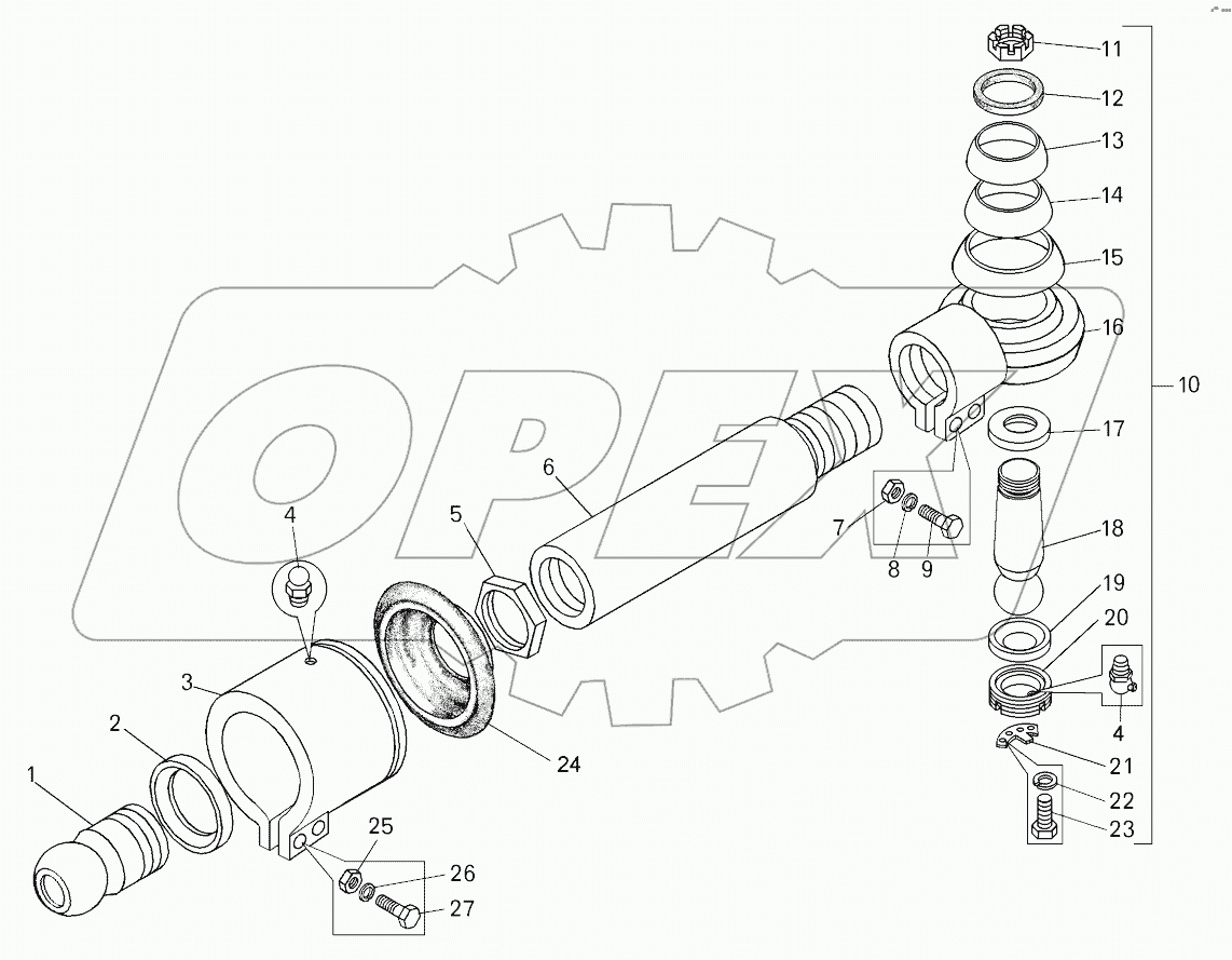  Тяга рулевой трапеции;Steering trapezoid link