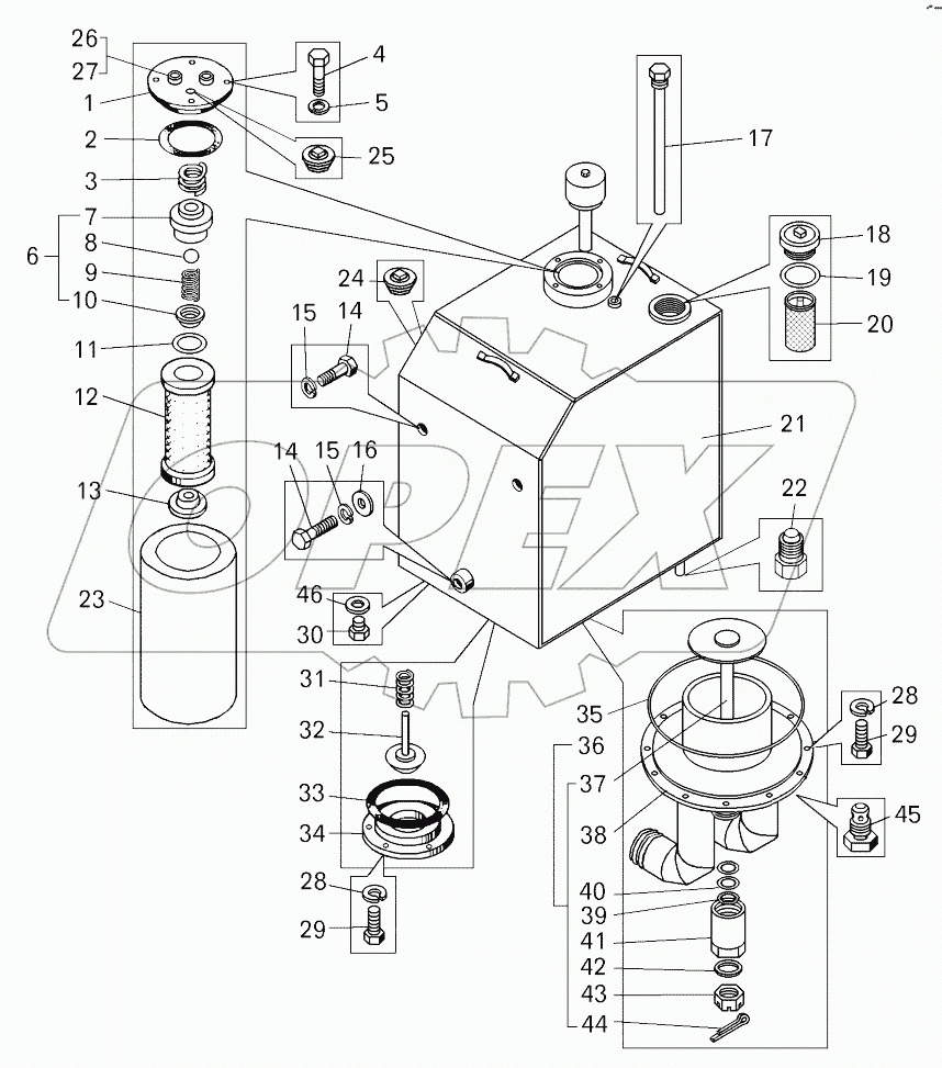  Масляный бак;Oil tank