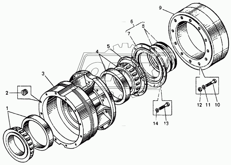 Ступица заднего колеса (7.1)
