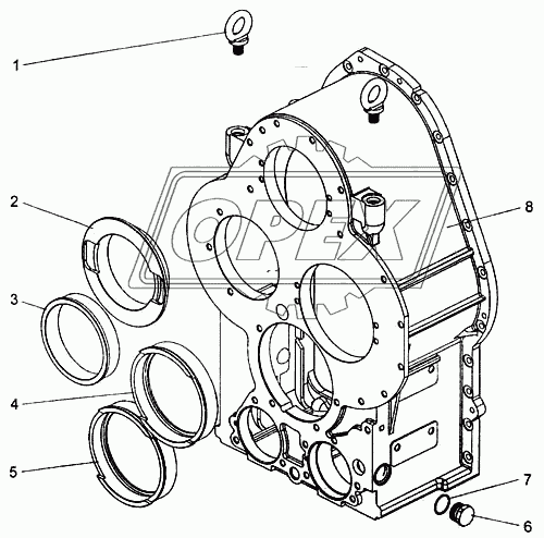 Картер коробки передач