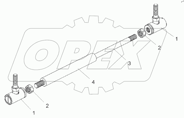 Механизм толкающий (7555-1108450);Push mechanism
