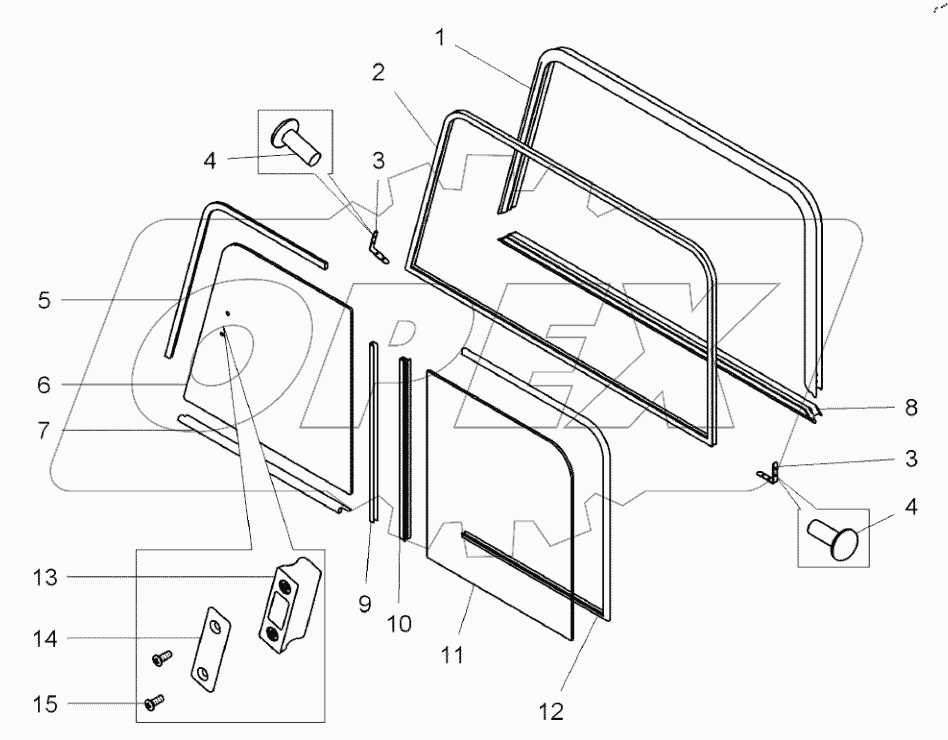  Окно раздвижное (7555B-5403011);Sliding window