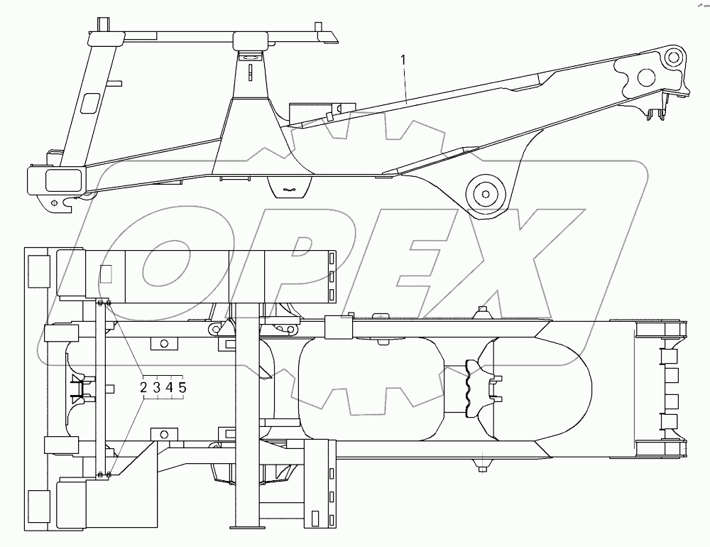  Рама (75581-2800010, 75583-2800010);Frame
