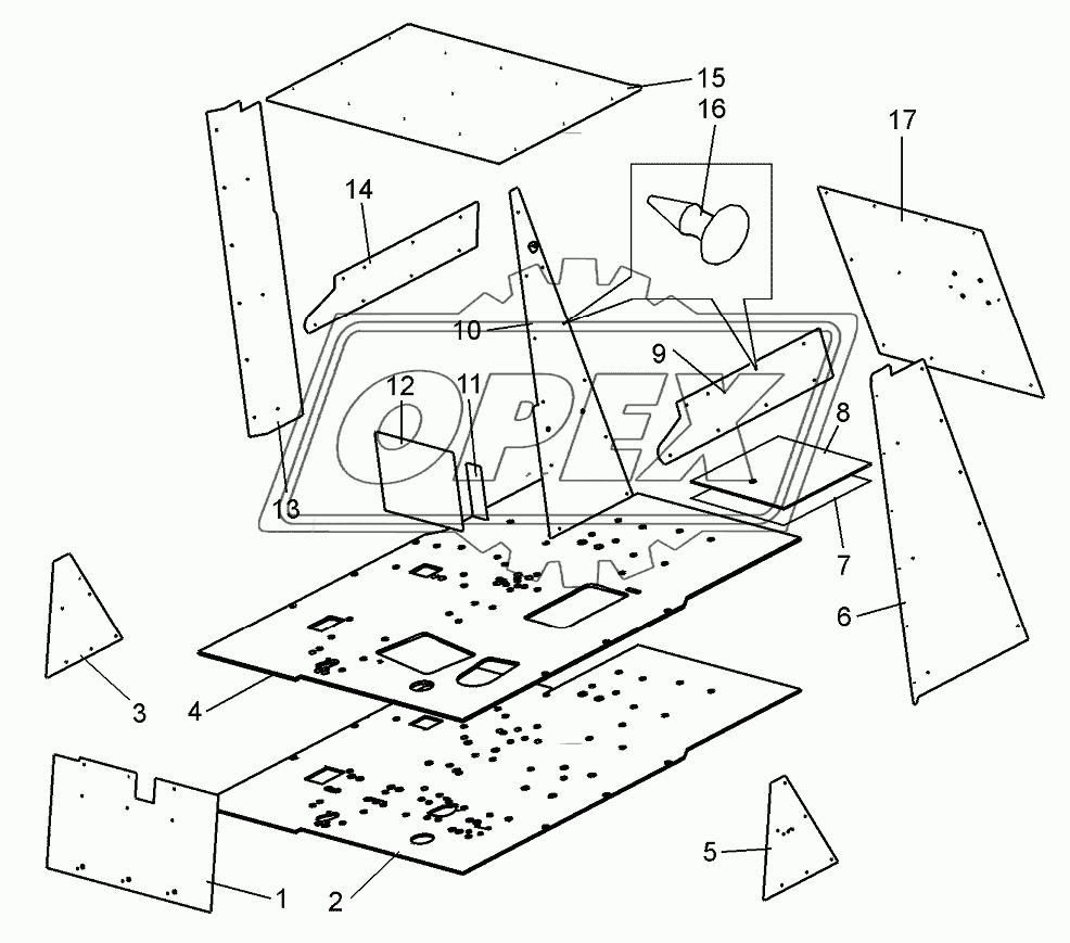 Кабина. 75306-5000012-40. Установка декоративных панелей