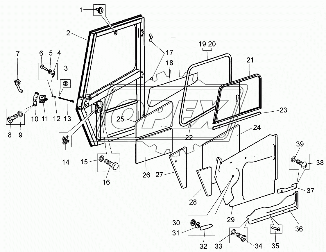 Дверь кабины 7555В-6100010-10