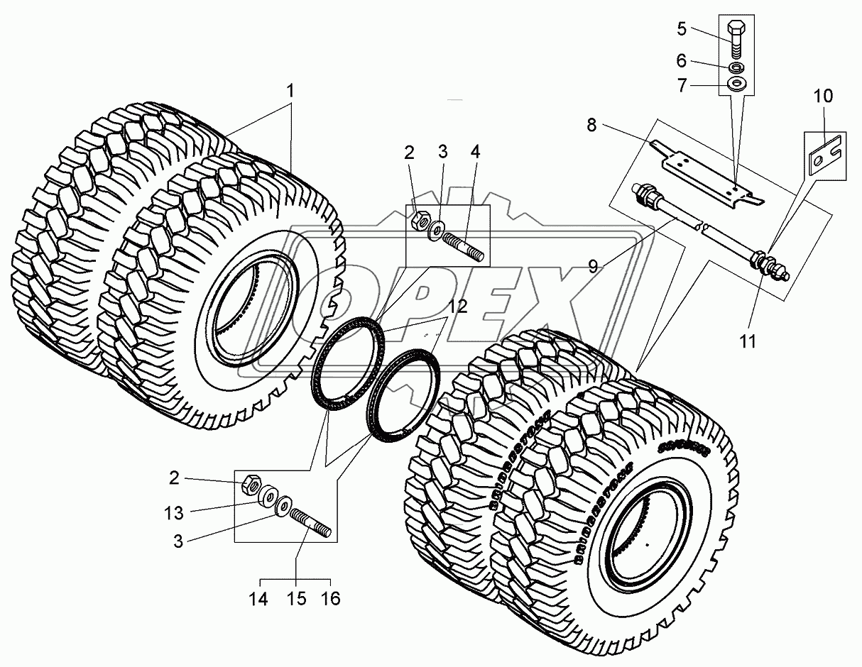 Установка задних колес 75600-3100005-10