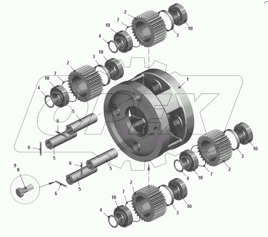  Водило с сателлитами 75600-2405400