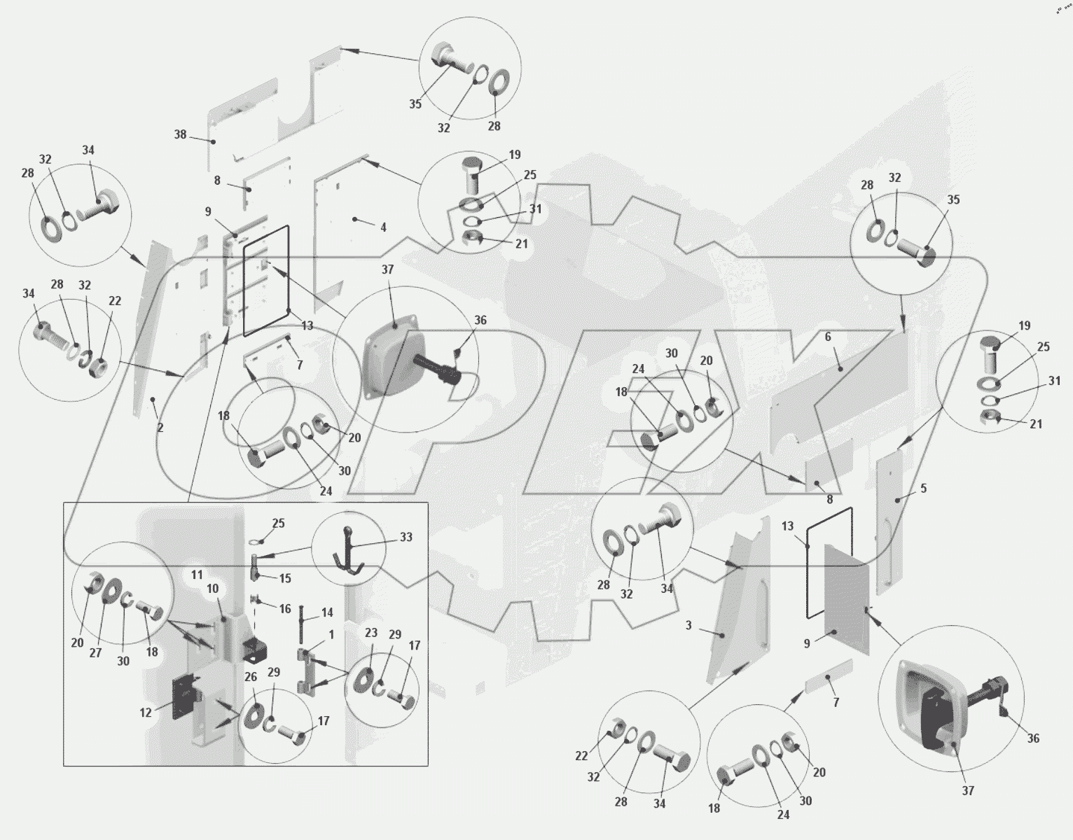  Установка брызговиков 75602-2802004-10