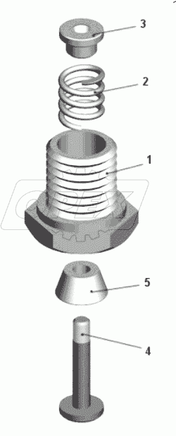  Клапан предохранительный 549A-2907355